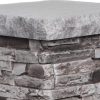 Chapiteau pour piédestal de colonne | Ardoise (Ardoise brûlée & Charbon) - chapiteau-18-x-18-ardoise-2 - 16998 - 16866 - boite-de-2