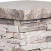 Chapiteau pour piédestal de colonne | Gris naturel (& Mocha) - chapiteau-18-x-18-gris-naturel - 16998 - 16866 - boite-de-2